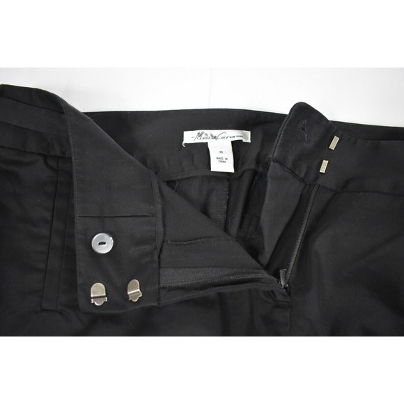 KENNETH COLE Womens Crop Pants Cuffed BLACK‎ - SIZE 12 - Picture 5 of 6